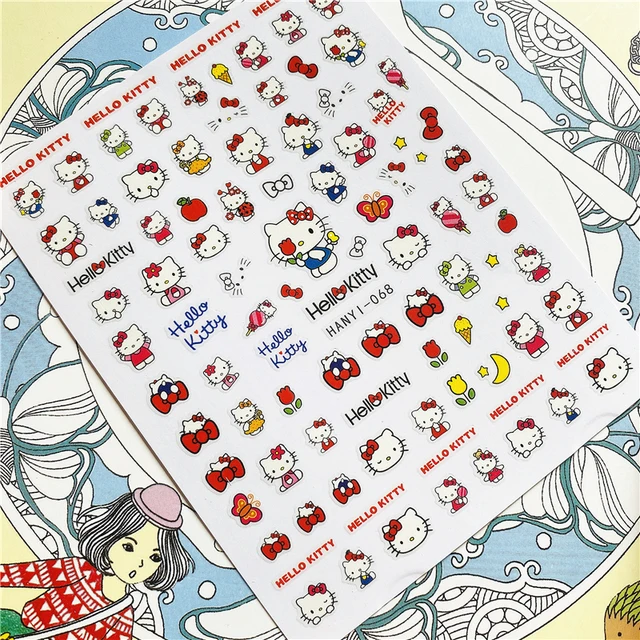 TSC-119 TSC-282 TSC-130  Japanese hot blooded anime 3D Back glue Nail Art Stickers Decals Sliders Nail ornament decoration HANYI-068