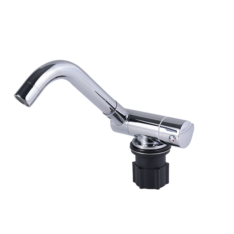 Motorhome Trailer Modification Parts Kitchen Bathroom Hot and Cold Folding Faucet 304 Stainless Steel Faucet RV Camper Accessori