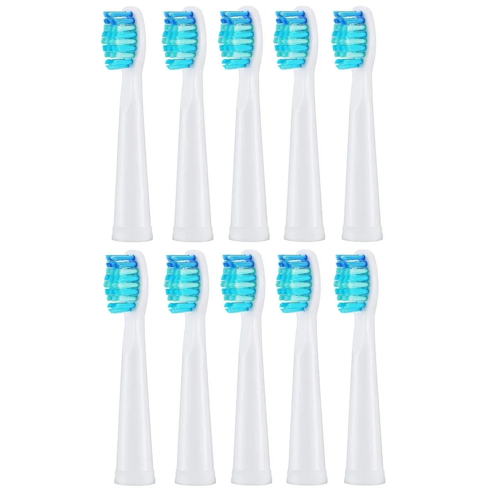 Conjunto Escova de Dentes Elétrica Substituição Cabeças para Seago Sg910 507 958 515 949 575 551 para Limpeza e Clareamento dos Dentes 10 Peças