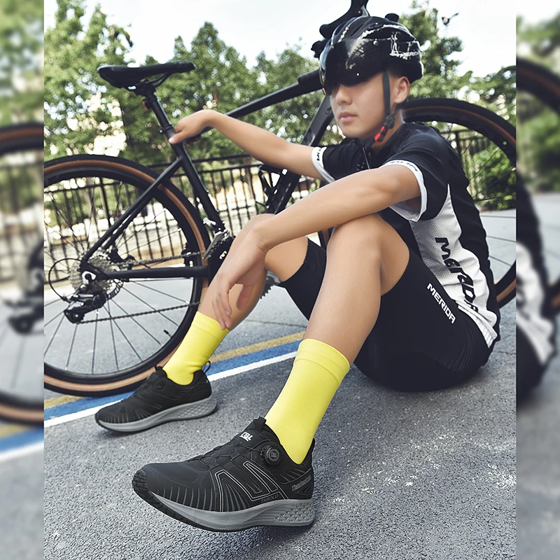 MTB Cycling Shoes Men and Women High Quality Breathable Pedal Bicycle Racing Cleat Selflocking Mountain Cycling Sneakers