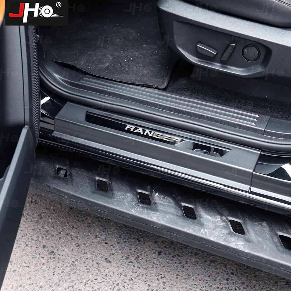 4Pcs Car Threshold Strip Door Plate Sill Scuff Cover Sticker For - Foto 6