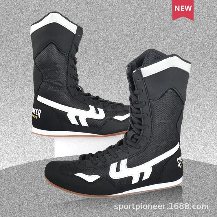 Boks Ayakkabısı Erkek Boxing Martial Arts Taekwondo Sanda Training Special Boxing Training Shoes Fighting Wrestling Shoes