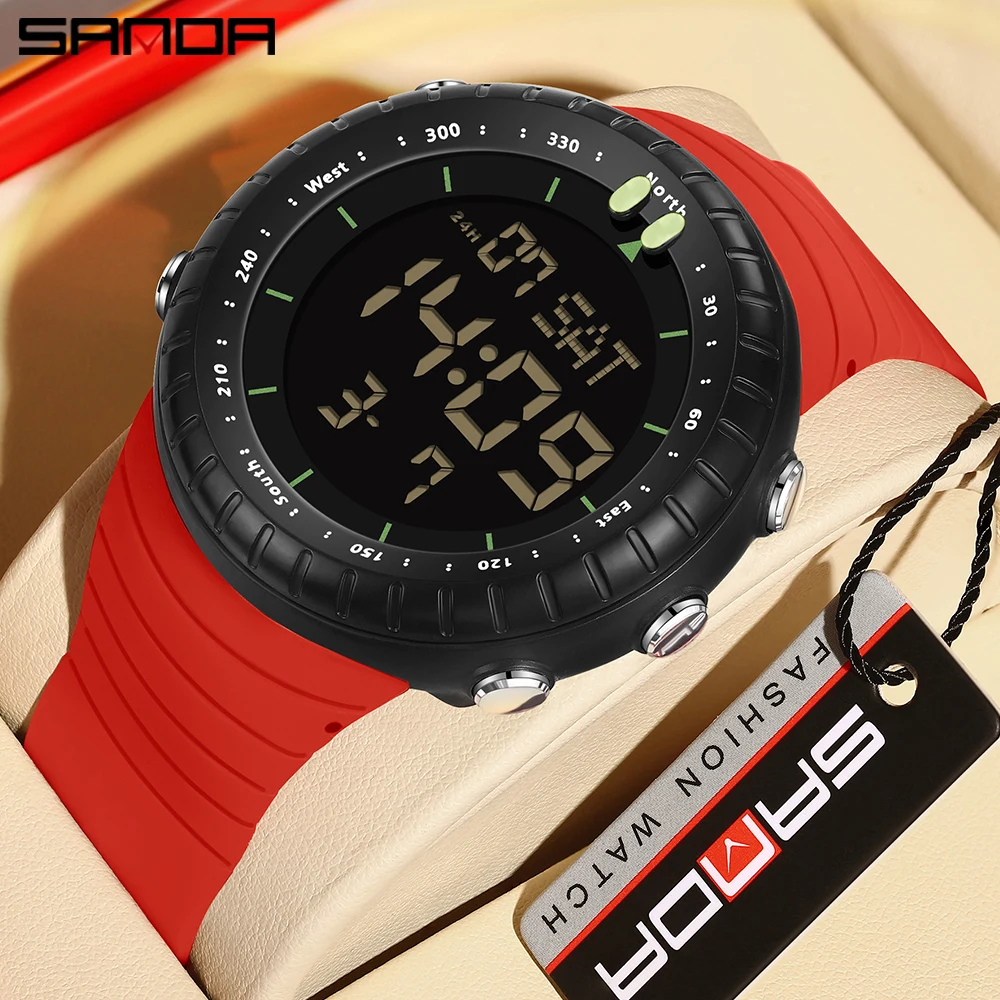 New Electronic Watch Multi functional Fashion Trend 6184 Male and Female Students Single Display Waterproof Electronic Watch