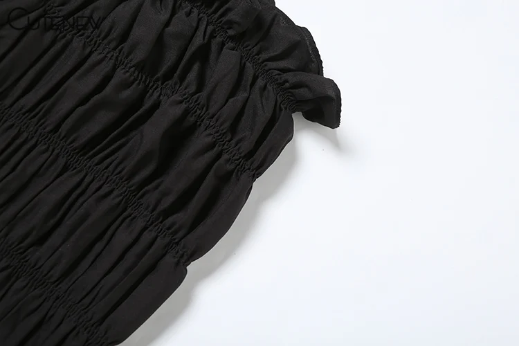 Shirring Trim Women 2 Piece Summer Unique Fashion Solid Crop Camisoles+Elastic Waist Pants Female Matching Sexy Clubwear