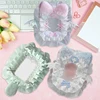 Diy Plush Lace Poker Card Holder Kpop Photocard Case Ribbon Bow Lolita Sweet Toploader Anime Itabag Ornament Id Card Display New 1