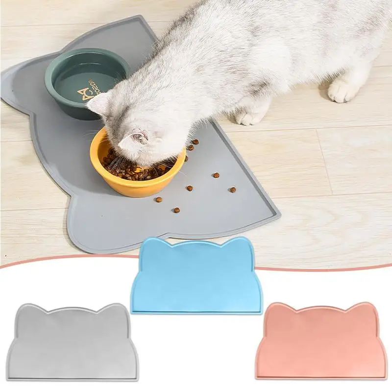 Tanie Podkładka dla kota antypoślizgowa miska dla zwierząt maty podkładka wodoodporna