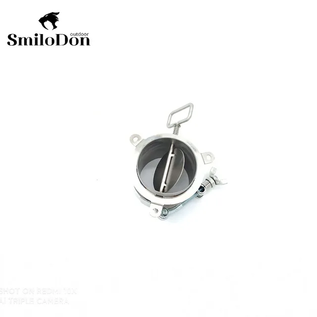 SmiloDon Titanium Tent Stove Accessories Damper 6cm Fire Control Hot Tent Camping Stove Parts Outdoor Camping Hiking