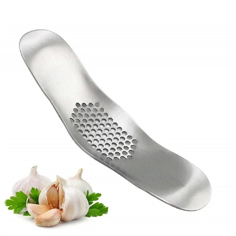 Prensador de ajos de acero inoxidable para cocina, triturador manual de  acero inoxidable para jengibre o ajo, color plata, accesorios de cocina -  AliExpress