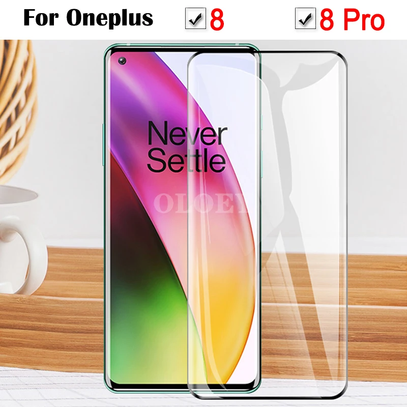

Full Glue Protective Glass For Oneplus 8 Pro Screen Protector Oneplus8pro 3D Tempered Glas Oneplus8 1+8 Pro One Plus 8Pro Film