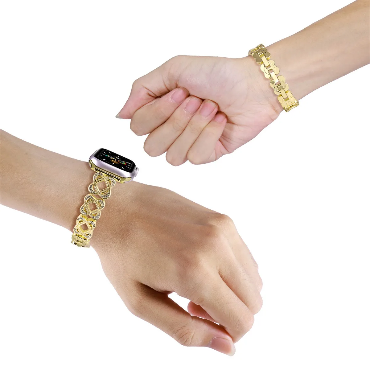 Uhrenarmband für Iwatch 42/44/45/46/49 mm 38/40/41 mm Metall-Mode-Uhrenarmband für Uhrenserie Ultra2 Serie 10/9/8/7/6/5/4/3/2/1_voghion.com