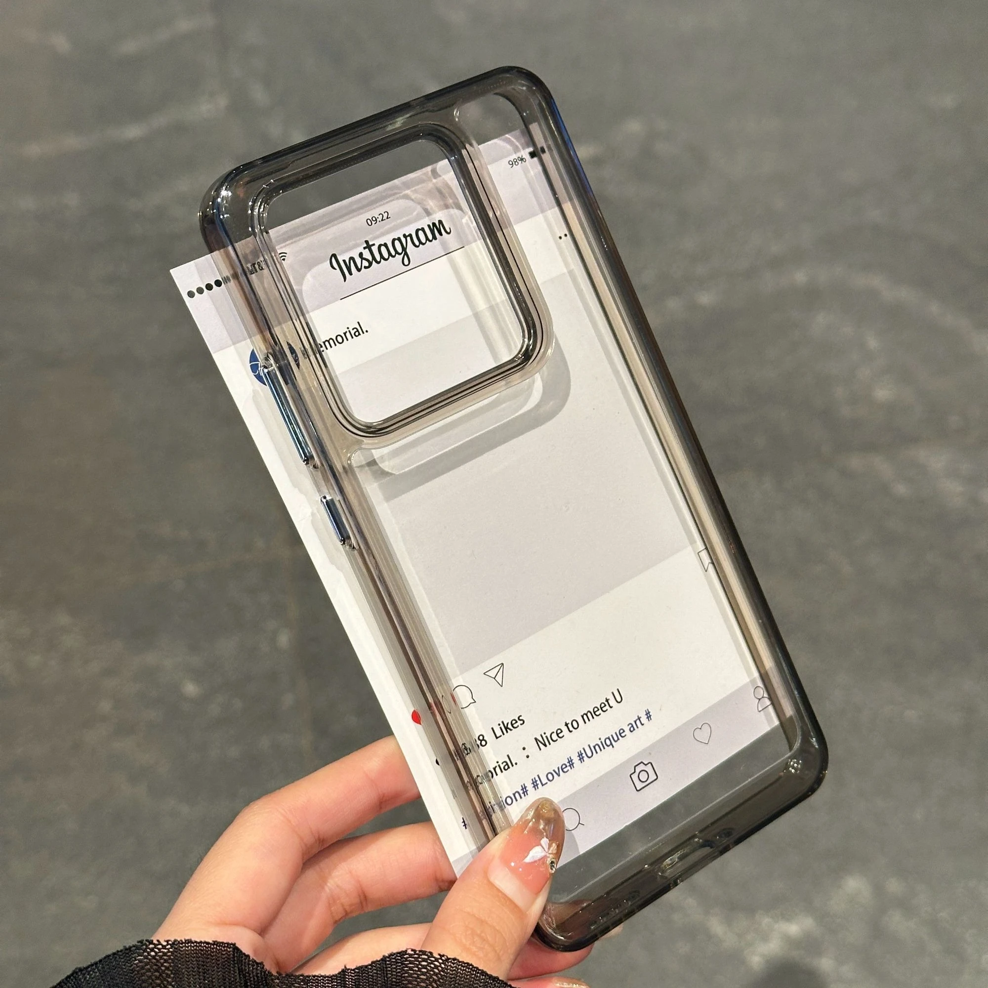 Clear Fashion TPU Anti-Fall Protective Phone Case - Signature Series