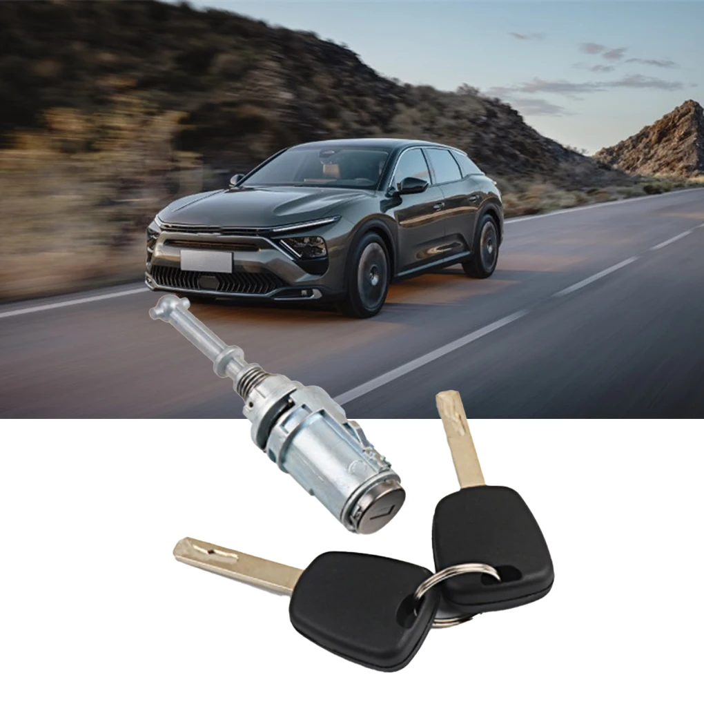 Car Left Door Lock Cylinder Set Vehicle Key Cylinders Kit Automobile