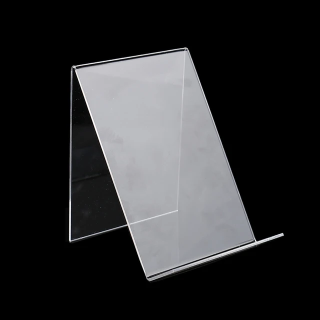 1pc Acrylic Book Display Stand Photo Frame Brochure Artwork Holder Organizer Product Display Stand School Office Accessories 1