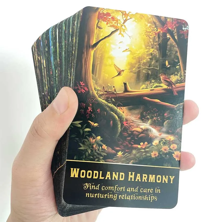 12X7cm Enchanted Forest Oracle Cards Game 4