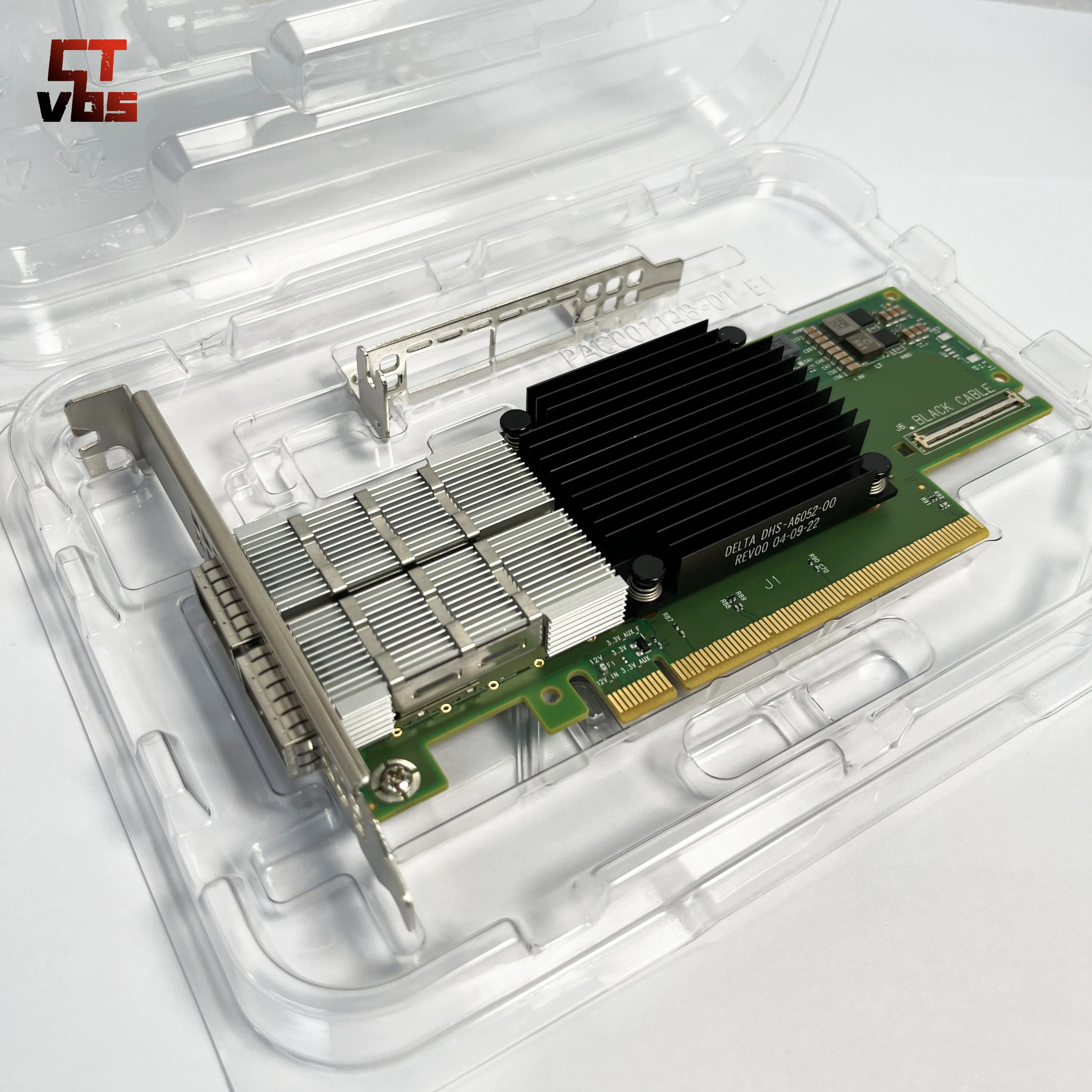 MCX653106A-HDAT Mellanox ConnectX-6 VPI 어댑터, HDR IB(200Gb/s) 및 200GbE, 듀얼 포트 QSFP56, PCIe4 PCIe3.0 x 16 브래킷 모두
