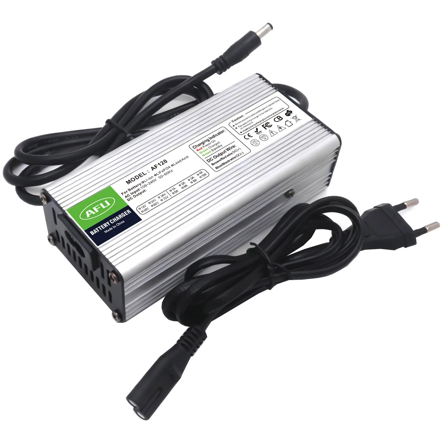 29.2V 2A LiFePO4 배터리 충전기 알루미늄 쉘 8S 24V 25.6V LiFePO4 배터리 고속 충전기용