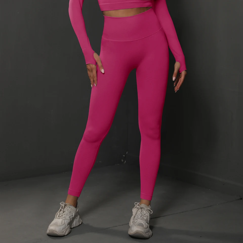 Leggings Donna Senza Cuciture A Vita Alta – Effetto Push Up E Controllo Pancia – Perfetti Per Palestra, Yoga E Fitness