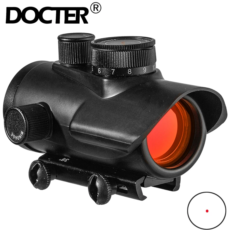 Red Dot Sight Scope Holographic 1X30 11mm & 20mm Weaver Rail Mount for Tactical Hunting Optics 5-0040