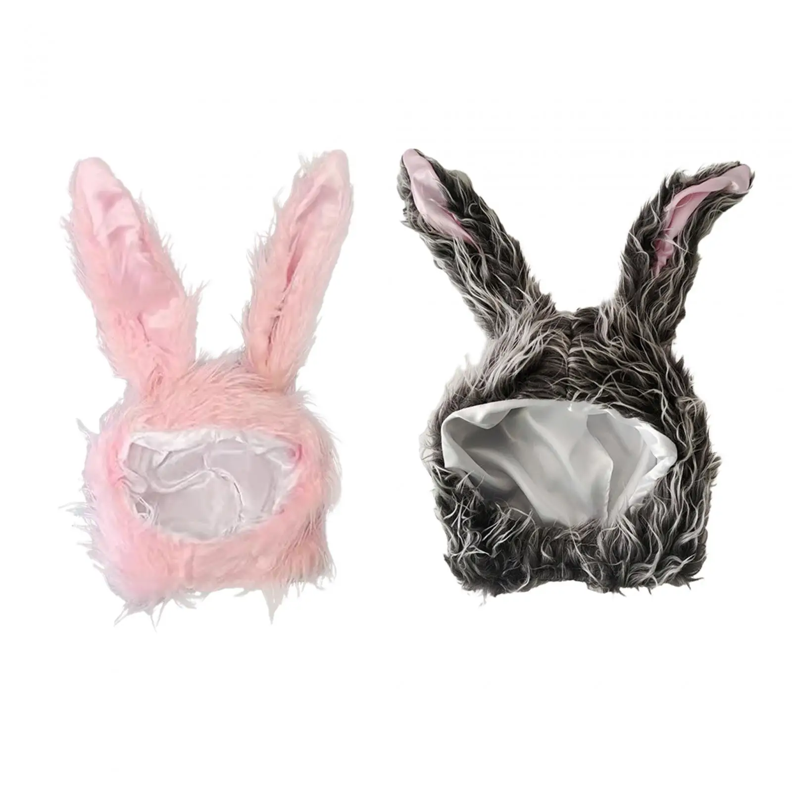 

Rabbit Ears Hat Plush Costume Decoration Easter Warm Long Photo Props Headwear for Kids Halloween Fancy Dress Party Women Girls