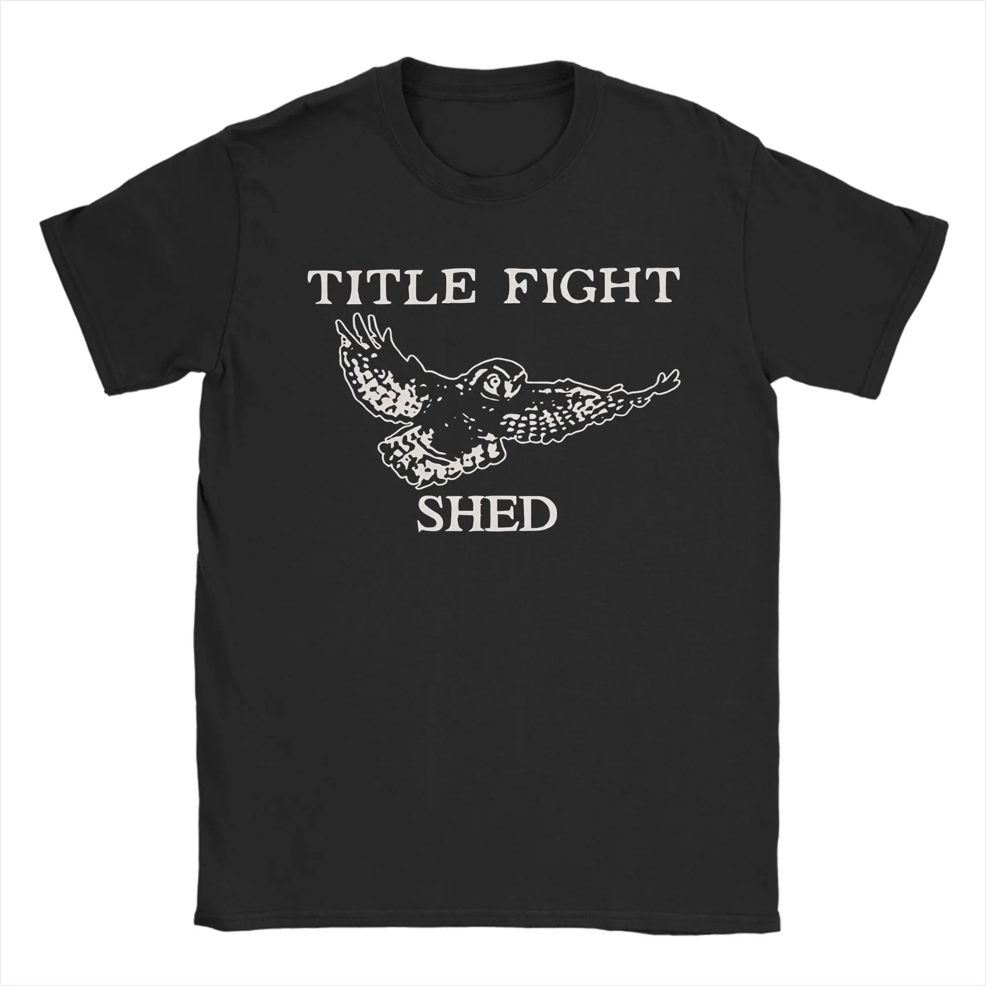 T-shirt da uomo Title Fight Shed Owl T-shirt divertente in cotone T-shirt a maniche corte con collo rotondo 4XL 5XL 6XL