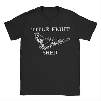 T-shirt da uomo Title Fight Shed Owl T-shirt divertente in cotone T-shirt a maniche corte con collo rotondo 4XL 5XL 6XL