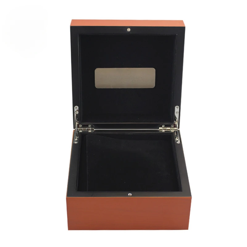 Customized High-End Luxury Watch Spray-Painted Wooden Box Paper Storage Display Flip Jewelry Boxs Wholesale 904L Clean Factory
