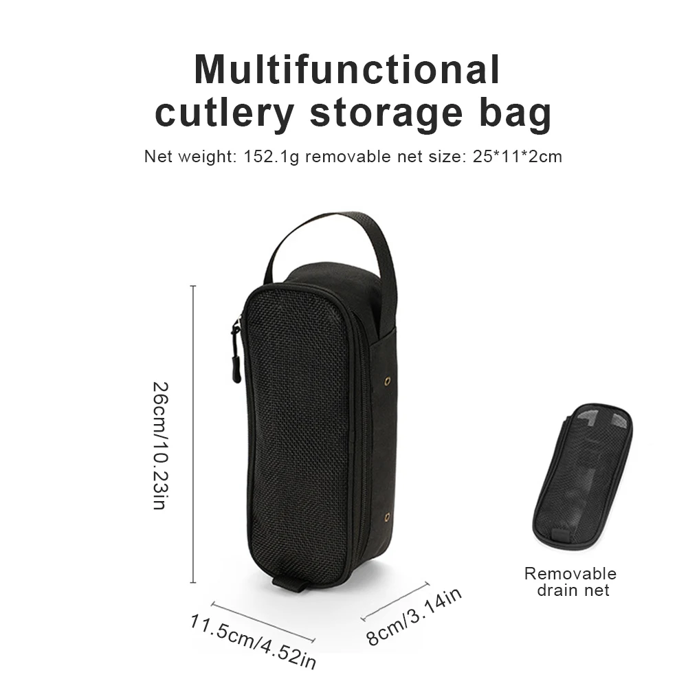 Camping Utensils Bag Waterproof Outdoor Camping Cookware Container Bag Portable Travel Tableware Pouch for Outdoor Picnic Tool camping cookware bag