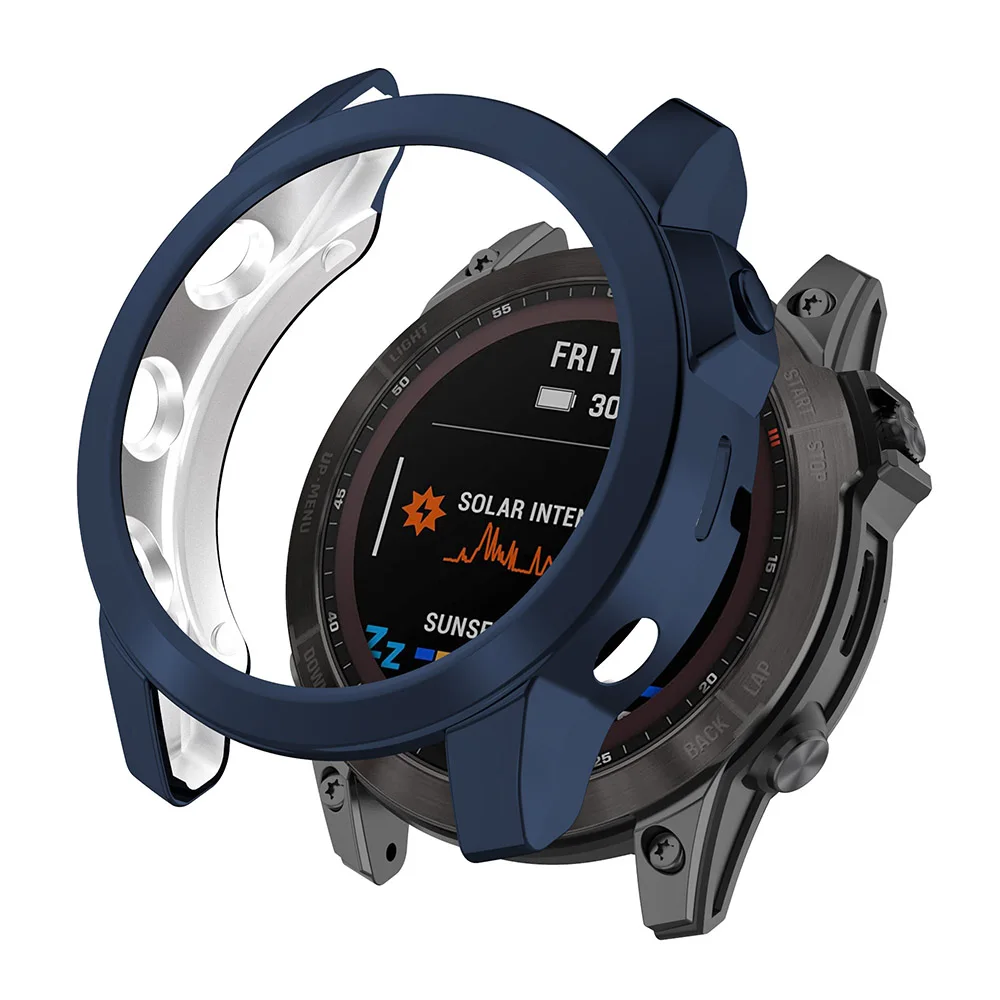 TPU Protective Case For Garmin Fenix 7 7S 7X Sapphire Solar Protector Shell Bumper Cover