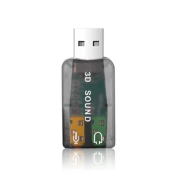 Universal USB to 3.5mm Audio Adapter for Enhanced Sound Quality (5.1 Channel)