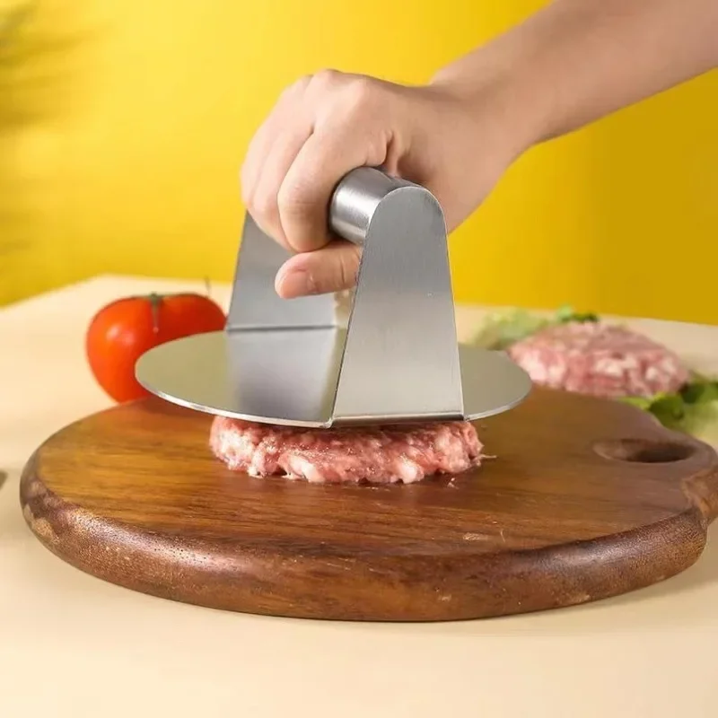Hamburger Press 304Stainless Steel Non-Stick Meat Beef Grill Burger Barbecue Press Patty Maker Hamburger Maker Kitchen Supplies
