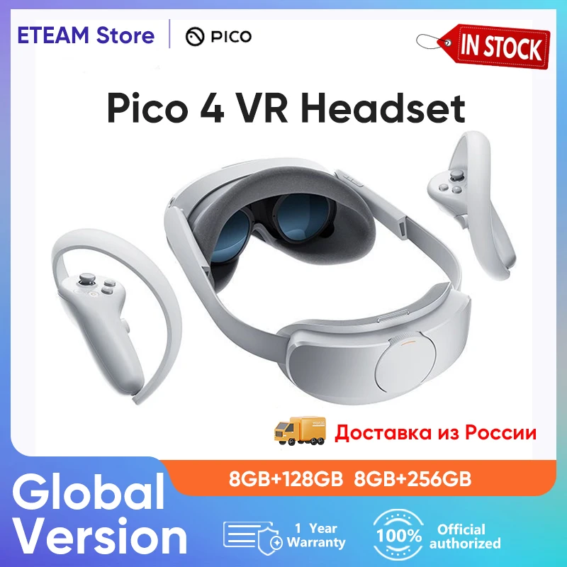 Versione Globale Pico 4 Vr Headset All-In-One Virtual Reality Headset 3D Vr Glasses 4K + Display Per Stream Gaming Pico 4 Vr