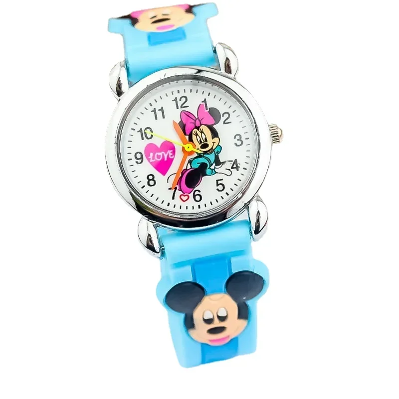 New Mickey Minnie Kids Watches Fashion Cute Cartoon Children Wristwatch 3D Silicone Quartz Watch for Kids Boy Girl Birthday Gift 2