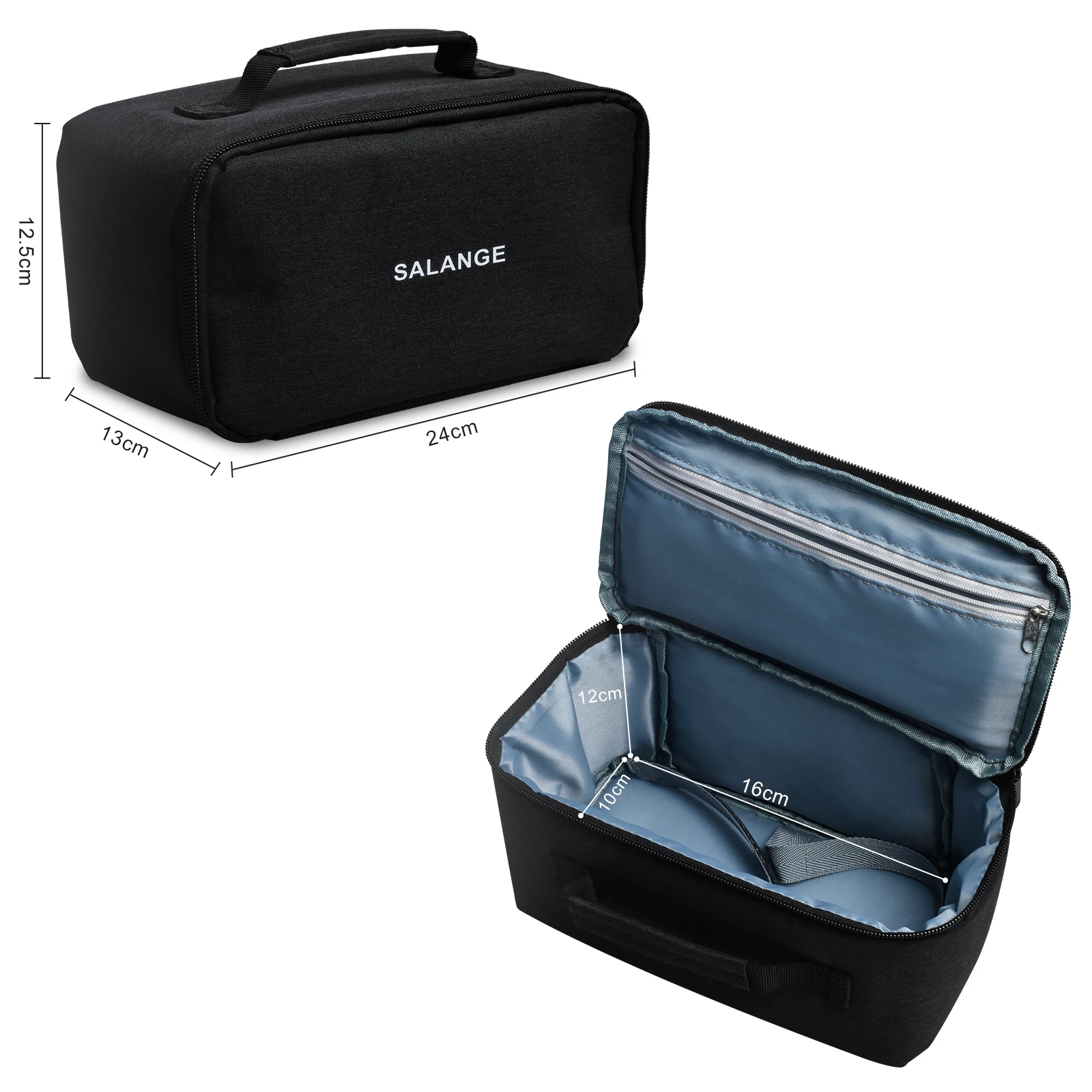 Salange Projector Case For HY300 HY320 Projector Bag Accessories Storage Pockets Waterproof Compatible with Most Projectors