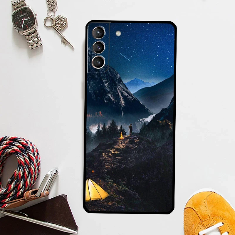 Nature-Themed Mountain Design Protective Phone Case