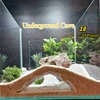 3D Printed Underground Cave Shelter Hideout for Reptile Lizard Shrimp Fish, Habitat Terrarium Décor, Aquarium Decorations 3