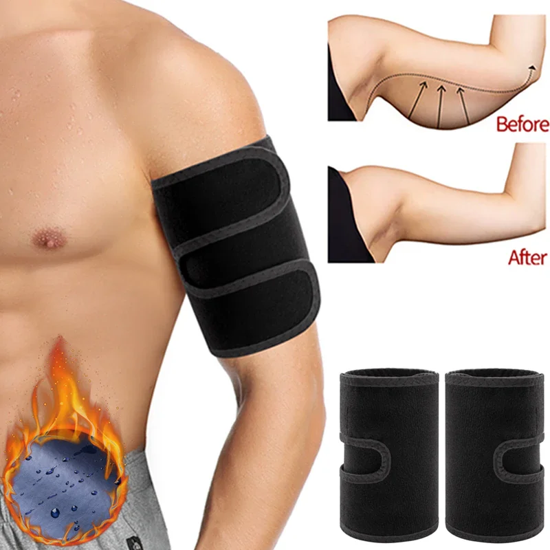 

Mens Arm Trimmer Sweat Arm Bands 1 Pair Sauna Arm Trainer Toner Slimming Belt Workout Body Shaper Compression Sleeves Shapewear