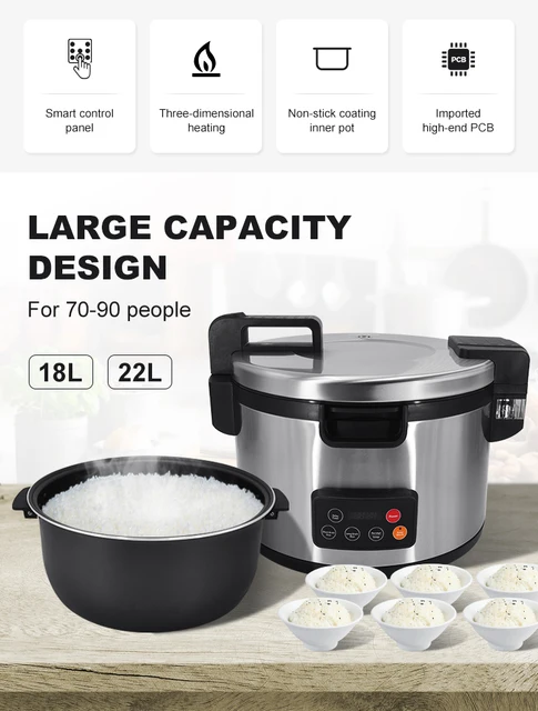 25L Commercial Electric Pressure Cooker Large Capacity Mechanical Double  Tube Extra Large 17L/21L/25L High Pressure Rice Cooker - AliExpress