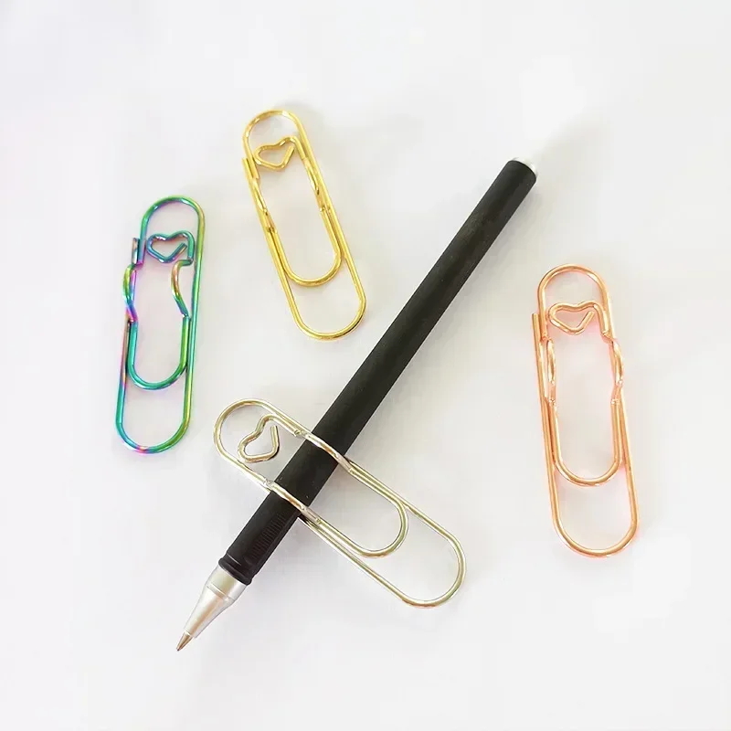 Metal Clip Multifunctional Paper Pen Holder Clip Notebook Pin 1/10PCs For Magazine Document Ledger Pin Pocket Accessories