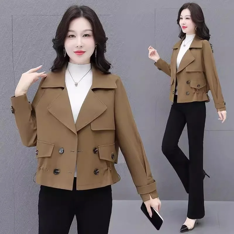 Short Windbreaker Jacket for Women in 2024 Korean Early Autumn New Fashion Trend This Year High-end Short Style Fashion Trend WF