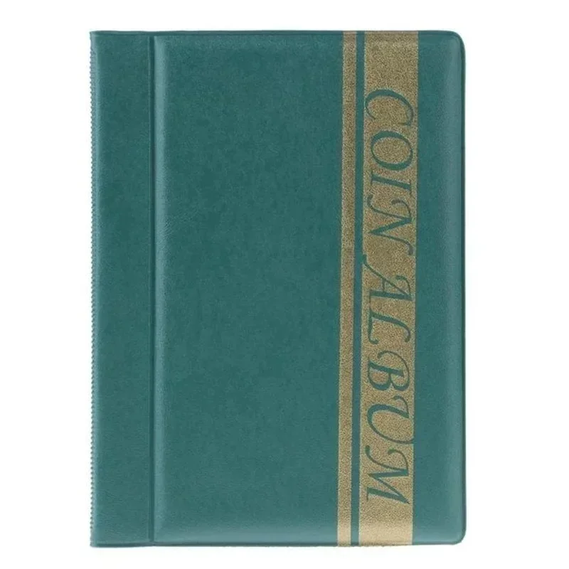 PVC Collecting Coin Storage Coins Album Collection Book Commemorative Holders for Collector Gifts Supplies 120/240 Pockets Coin Purse Coin Wallet Change Bag