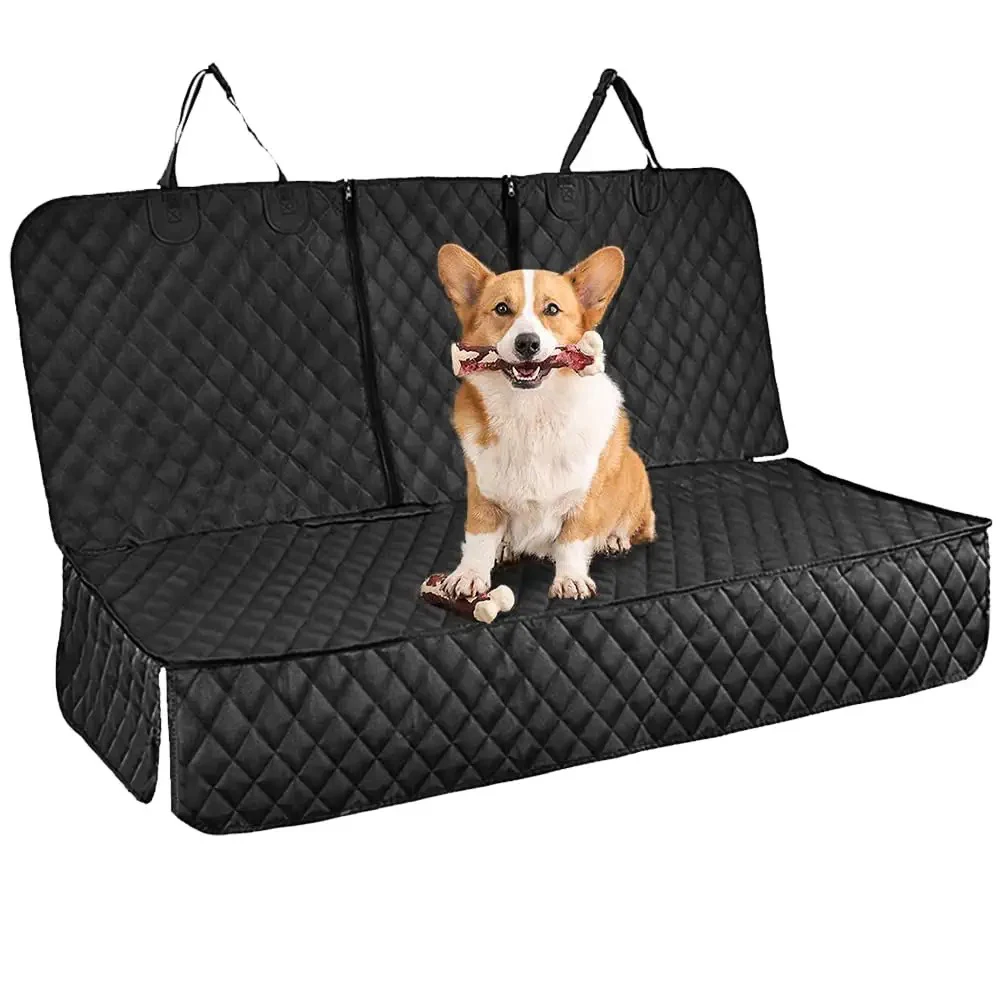 Dog Car Seat Cover Waterproof With Side Flaps Pet Back Carrier Hammock Convertible