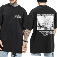 

Anime JoJo Bizarre Adventure T-shirt Cosplay Short Sleeves T Shirts Men's Clothing Summer Cotton Oversized TShirt Short Sleeve