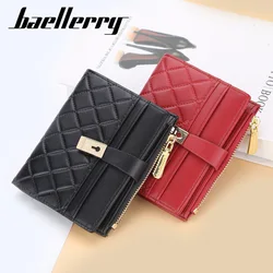 Fashion Plaid Women's Wallet Short Women Coin Purse Wallets For Woman Card Holder Small Ladies Wallet Female Hasp Mini Clutch