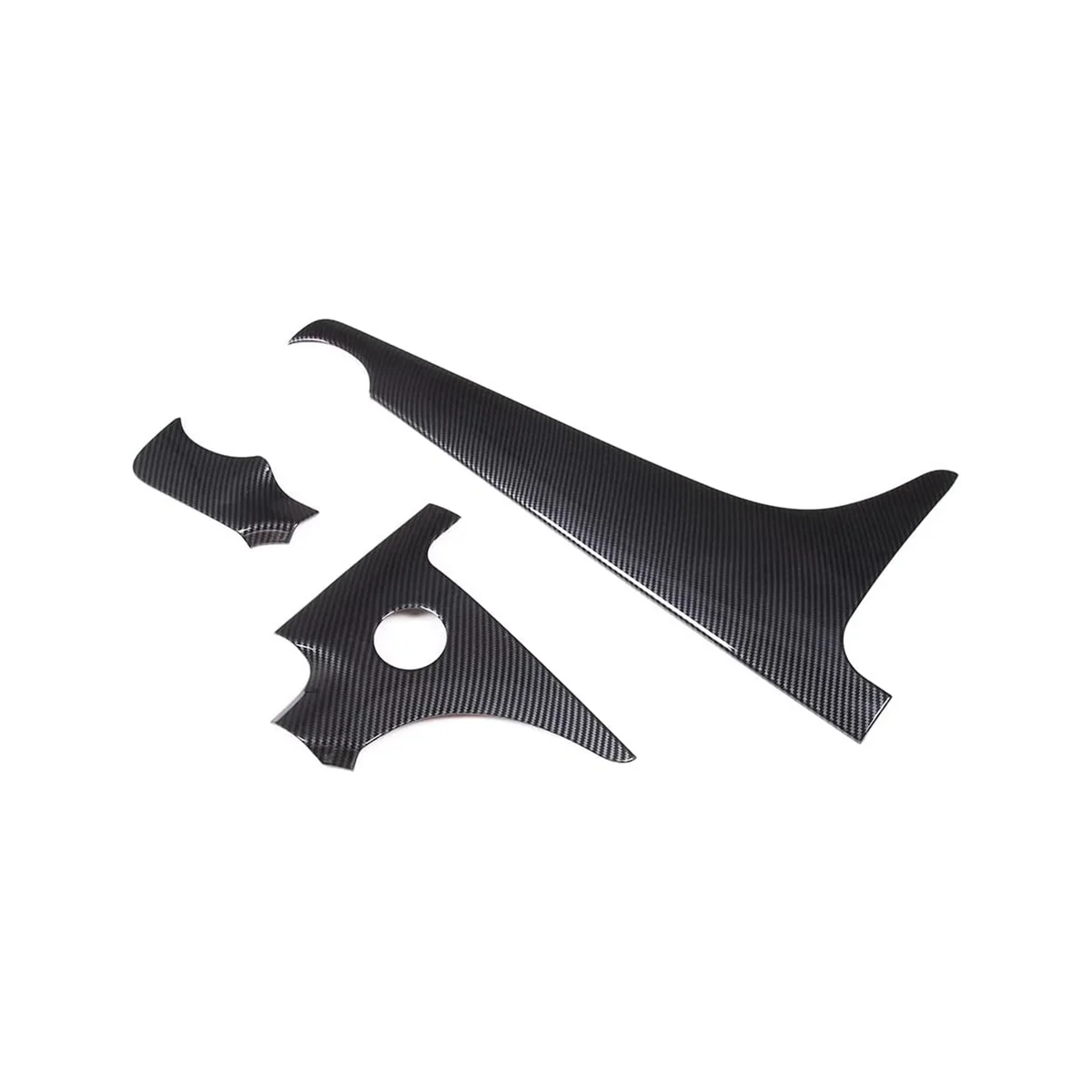 

Center Console Dashboard Panel Trim for Mercedes-Benz C-Class W206 C200 C300 2022 Accessories ABS Carbon Fiber