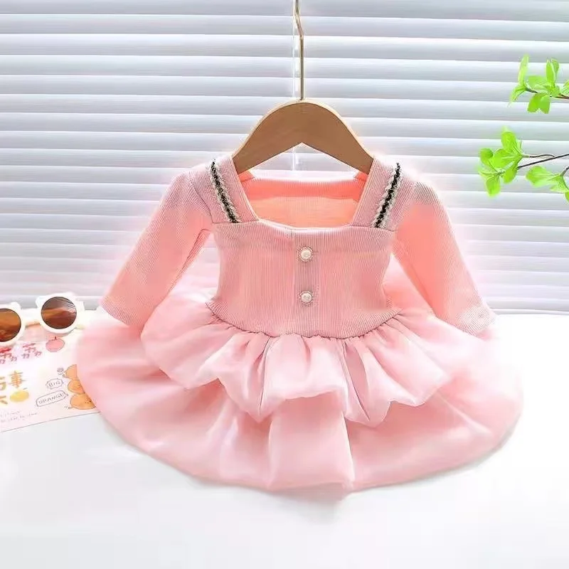 

Children's Internet Celebrity New Dress Baby Girl's Birthday Dress 2024 Super Fairy Children's Baby Cute and Fashionable Spring
