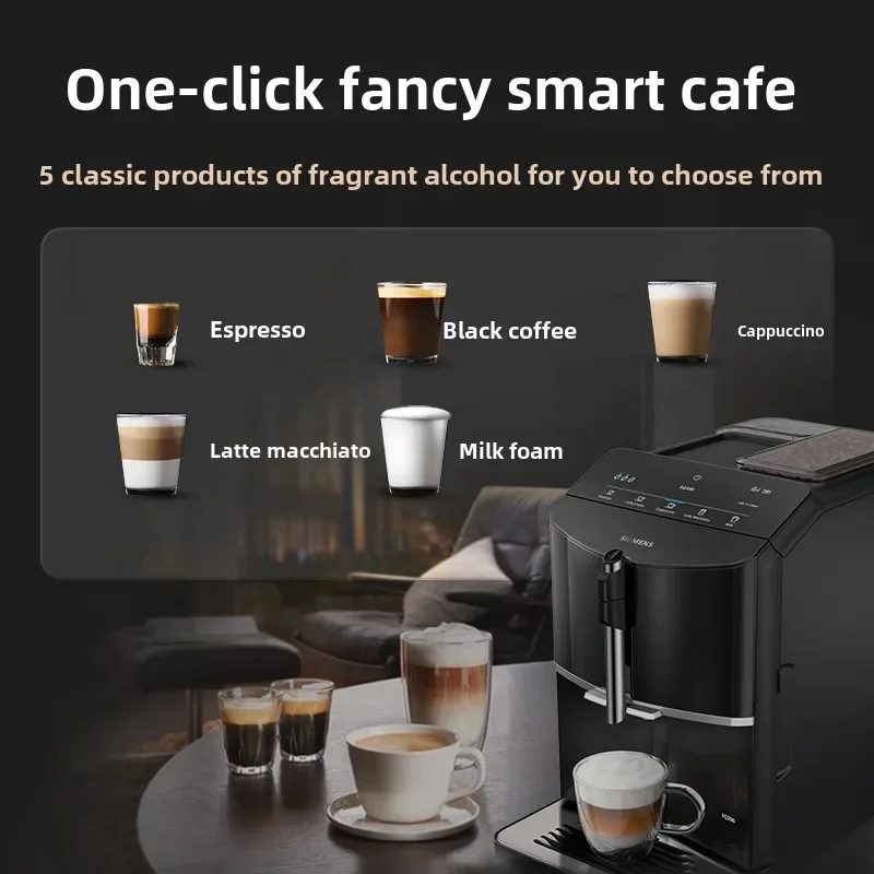 Siemens Coffee Machine Household Small Milk Foam Grinding Integrated Italian Automatic Cafetera Expreso 3