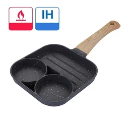 Enhanced Nonstick Omelet and Pancake Pan (3 holes)