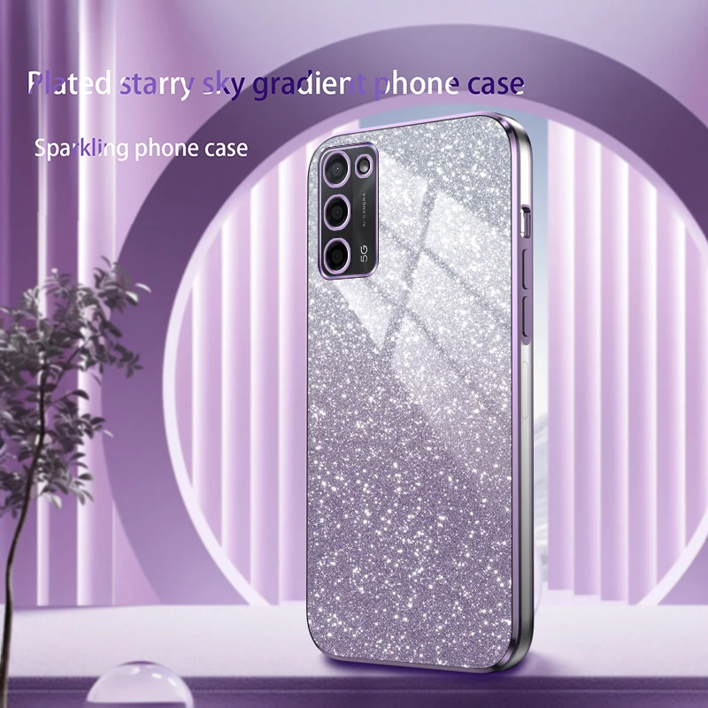 Bling Luxury Electroplate Glitter Shockproof Soft Bumper Clear Phone Case