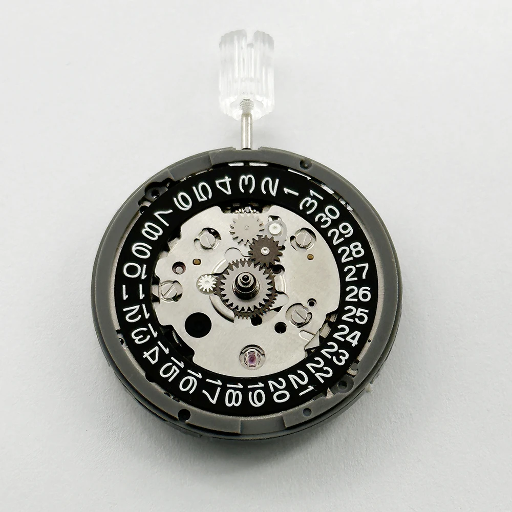Watch Movement GMT NH34 Automatic Mechanical Black 3H Datewheel High Accuracy 24 Jewels NH34A 4R34 24H Hand GMT Function