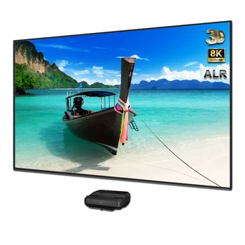 맥스 ALR T 프리즘 UST 초단초점 프로젝터 스크린, 주변광 차단 프로젝션 커튼, 3D 8K 지원, 150 인치, 신제품